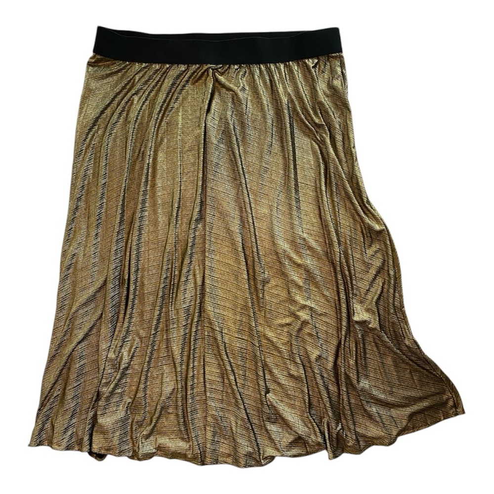 Time and Tru Gold A-Line Skirt Size XXL